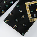 Heavily Hand-Embellished Black & Gold Tuxedo Jacket