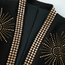 Hand-Embellished Gold Sunburst Jacket