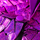 purple prom suit details