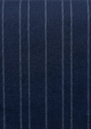 Men's 3-Piece Striped Navy Suit with a Gray Vest