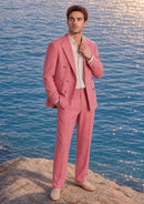 Dusty Rose Double-Breasted Suit (2-Piece)