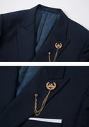 Slim Fit Midnight Navy Double-Breasted Suit (2-Piece)