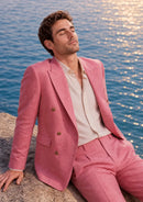 Dusty Rose Double-Breasted Suit (2-Piece)