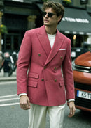 Dusty Rose Double-Breasted Suit (2-Piece)