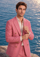 Dusty Rose Double-Breasted Suit (2-Piece)