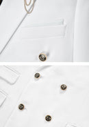 Pristine White Double-Breasted Suit (2-Piece)