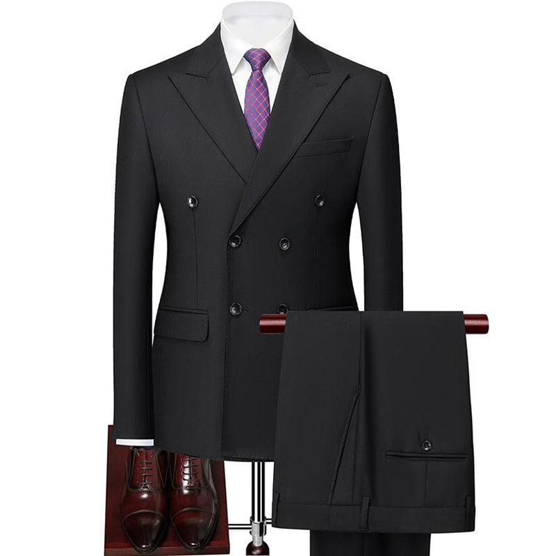 2-Piece Black Slim Suit