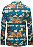 Sky Blue Tuxedo with Phoenix and Cloud Motif