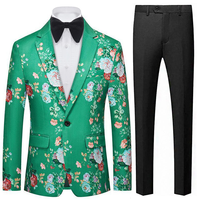 Floral Embraided Green Jacket