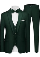 3-Piece Dark Green Suit