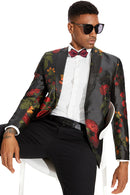 Red Rose Black Dinner Jacket