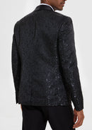 Midnight Paisley Jacquard Tuxedo (2-Piece)