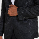 Midnight Paisley Jacquard Tuxedo (2-Piece)