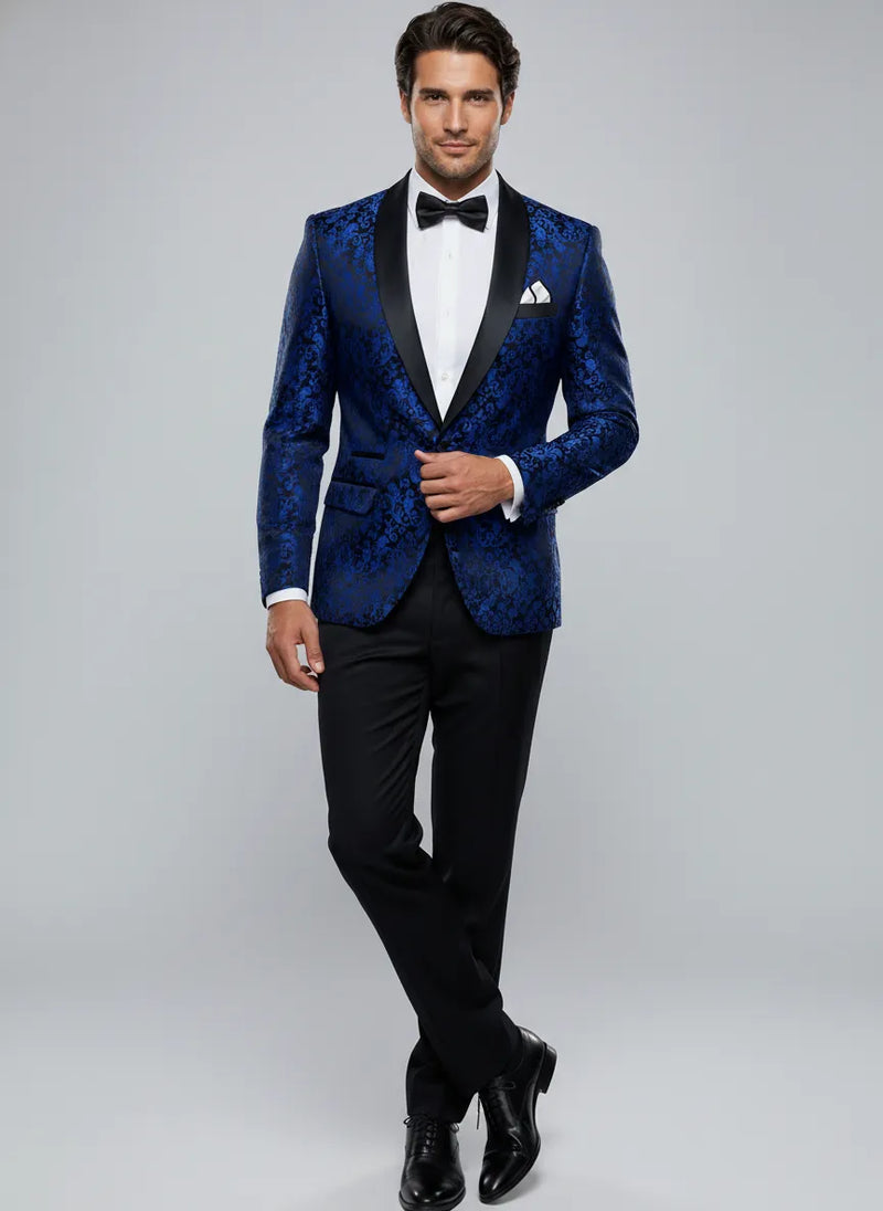 Men's 2-Piece Jacquard Tuxedo Suits