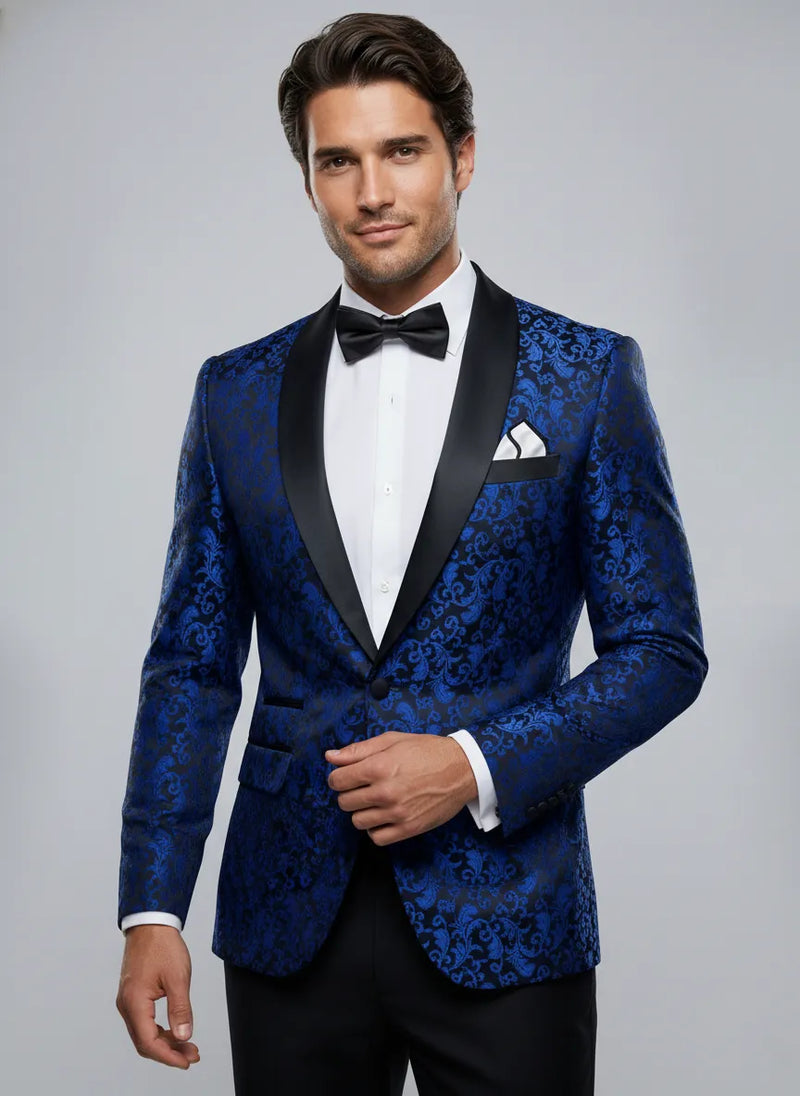 blue tuxedo dress Couture 1910 Arlo Navy Tuxedo Jacket (Separates) 40L Slim main image 1