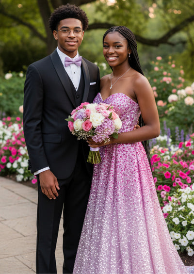 Men's 3-Piece Classic Groom Dresses Elegant Black Groomsmen Suit