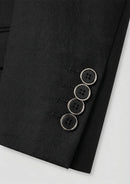 Men's 3-Piece Classic Groom Dresses Elegant Black Groomsmen Suit