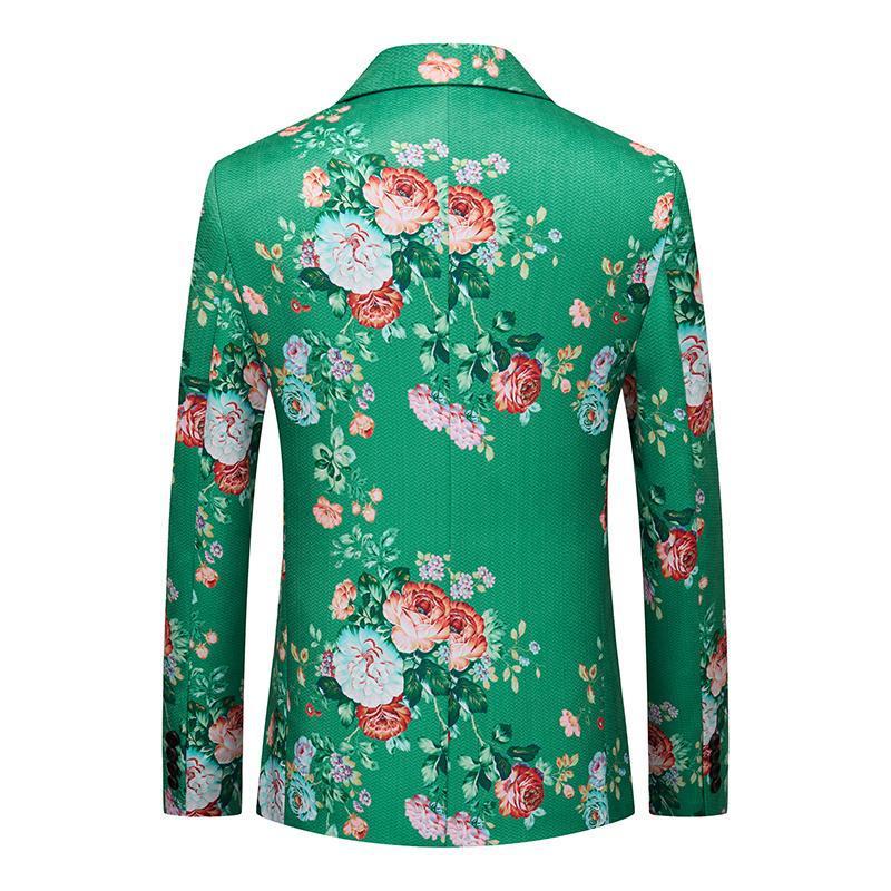 Floral Embraided Green Jacket back