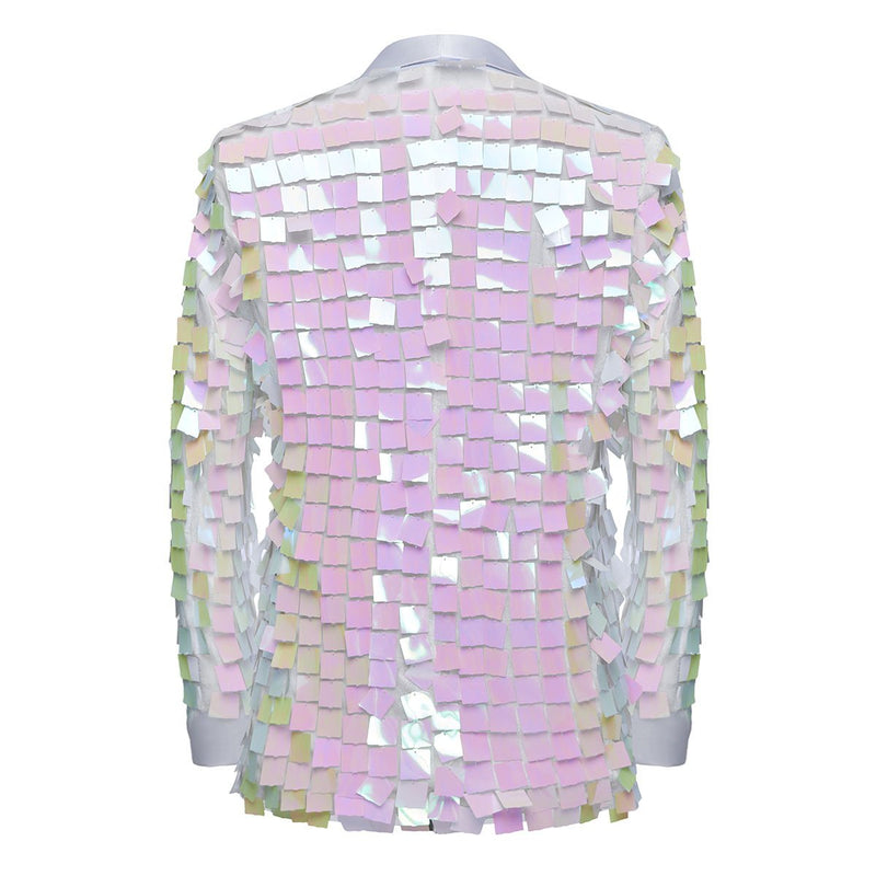 Sequin Square Pink Tuxedo back