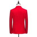 3-piece red suits back