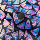 Smoking homme violet à sequins et mosaïque géométrique