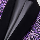 Blue Paisley Dark Purple Tuxedo - 2