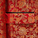 Esmoquin rojo de jacquard con estampado floral de dos piezas para hombre