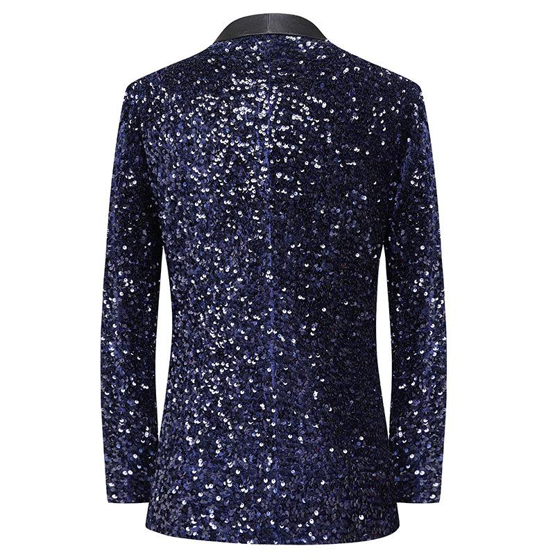 Full Sequin Navy Jacket back