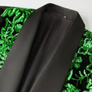 Green Falling Stars sequin jacket - 2