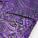 Blue Paisley Dark Purple Tuxedo 6