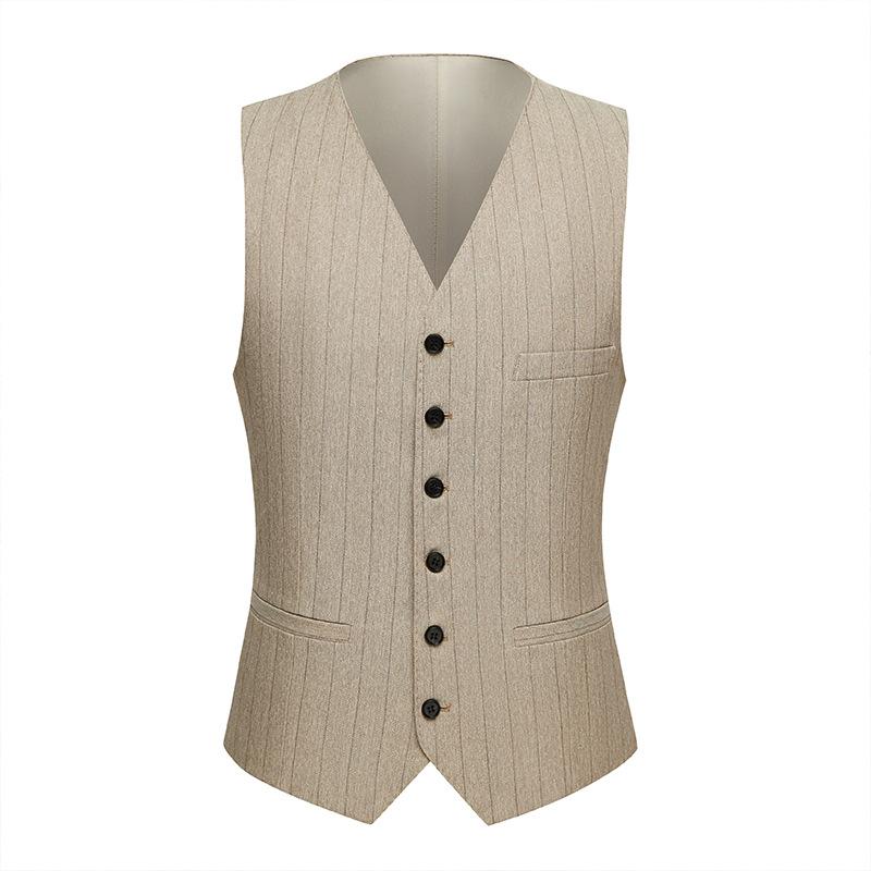 3-Piece Stripe Beige vest