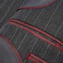 Costume 3 pièces slim à rayures pour homme gris clair