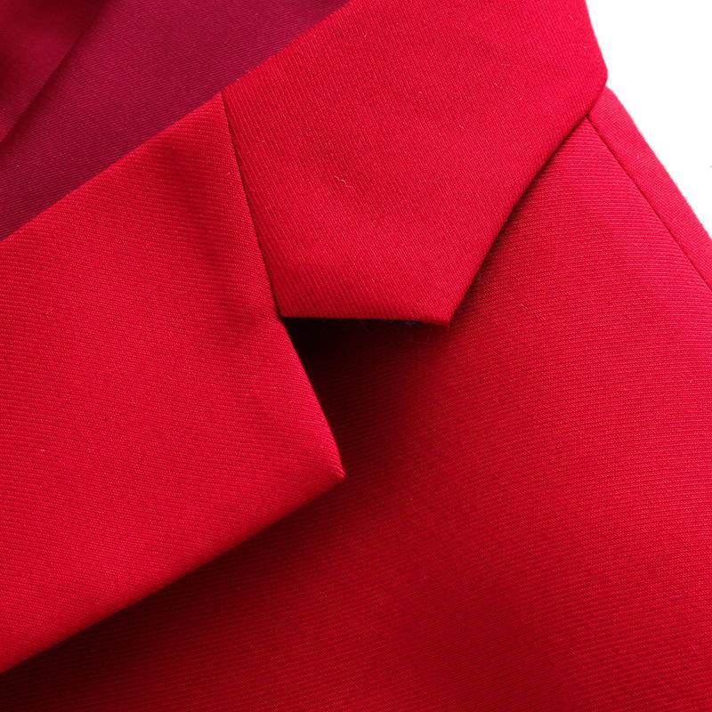 3-piece red suits details - 2