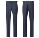 3-piece blue gray suit pants