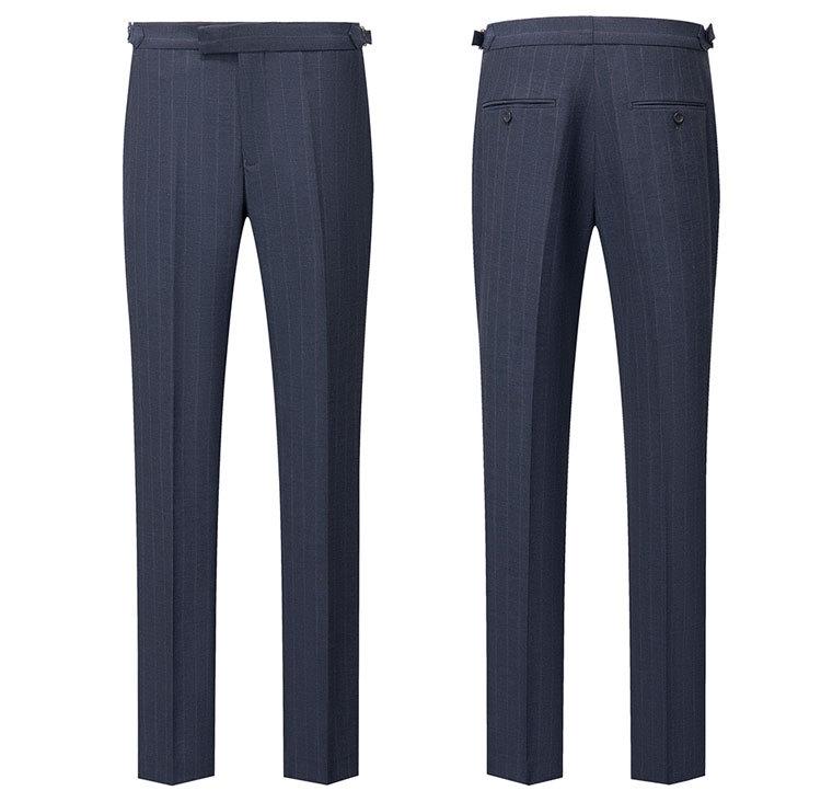 3-piece blue gray suit pants