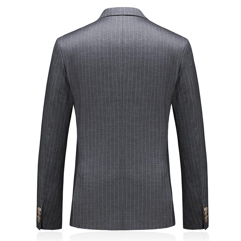 Subtile Striped Grey Suit back