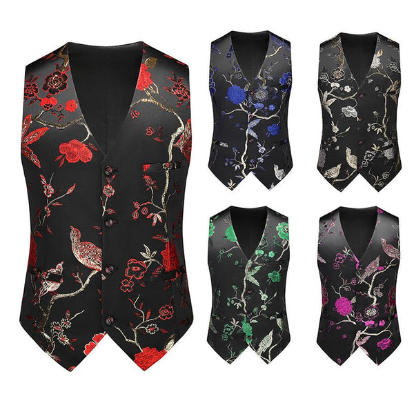 EMBROIDERY CORD VEST