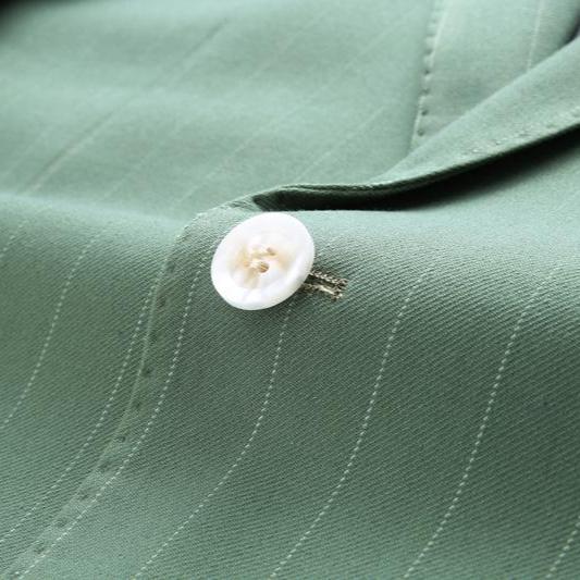  Subtile Striped Sage Green Suit details