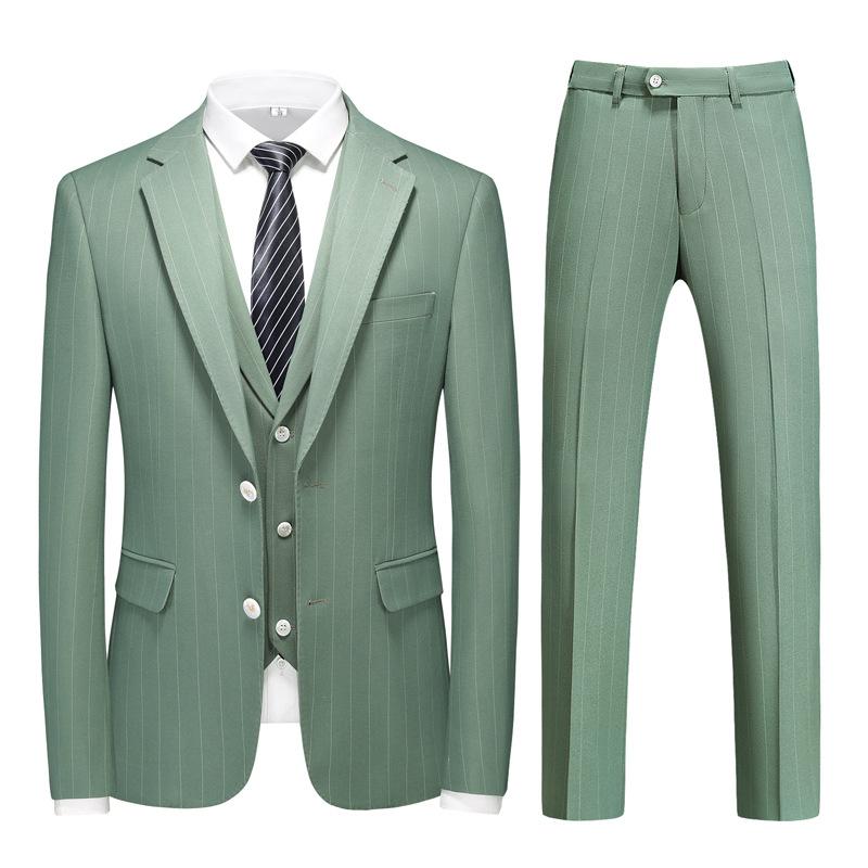  Subtile Striped Sage Green Suit