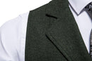 Men's Tweed Vintage Wedding Green Vest