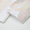 Pink Sequin Water Ripples White Tuxedo - 5