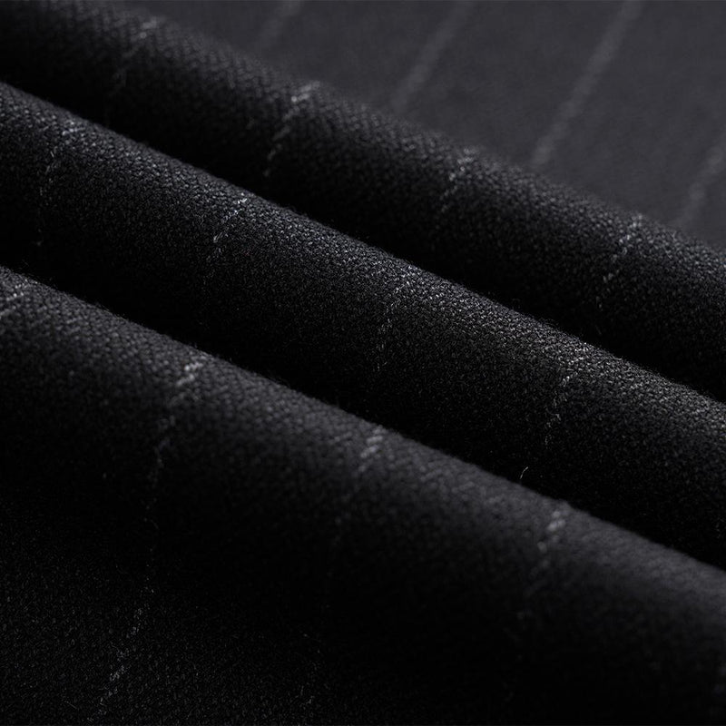 3 piece black suit fabric