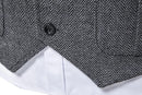 Men's Tweed Vintage Wedding Gray Vest