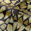 Smoking homme doré à paillettes et mosaïque géométrique