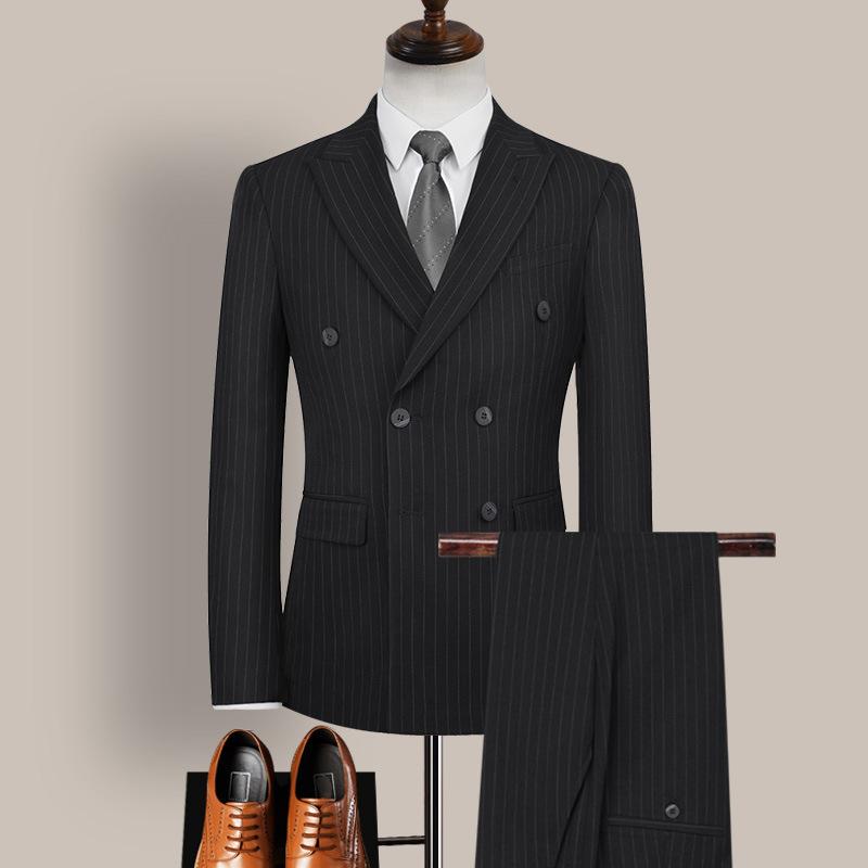 Black Striped Suit