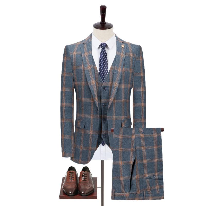 Gray Plaid Suit