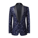 Full Sequin Navy Jacket - 1