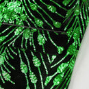 Green Falling Stars sequin jacket -3