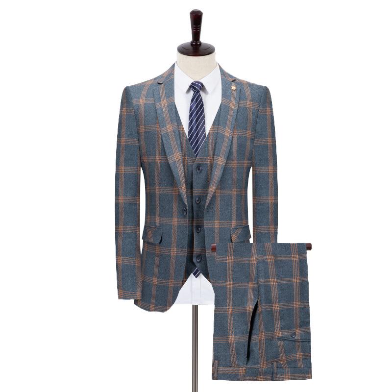 Gray Plaid Suit - 2