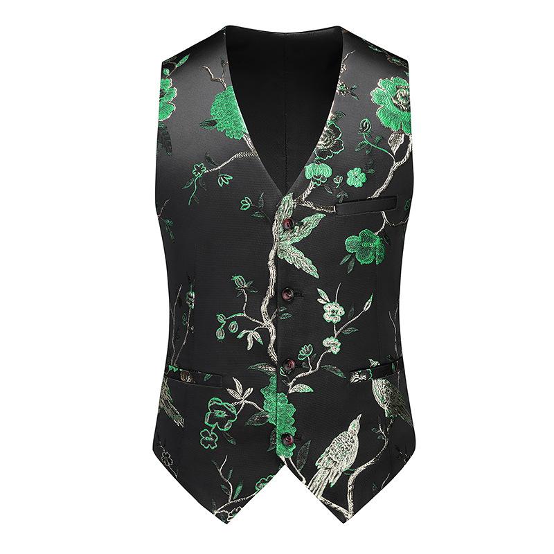 Forest Style Embroidery Vest - 6